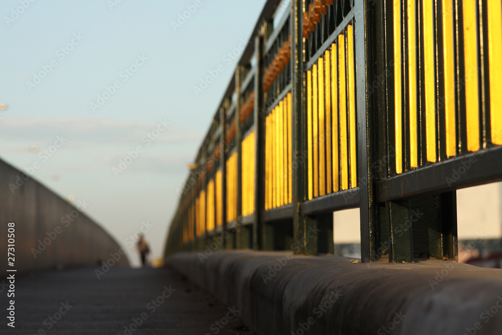 Fototapeta premium the Destination, bridge lane across the river