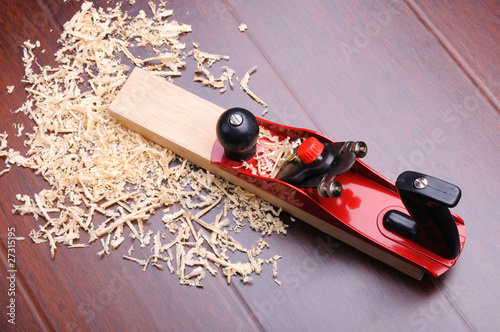 Shavings of wood photo