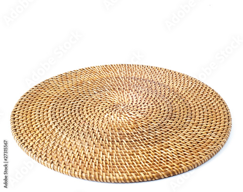 rattan round placemat photo