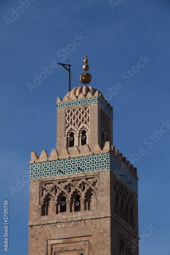 Particolare minareto Koutubia, Marrakech photo