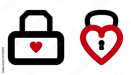 Heart lock signs