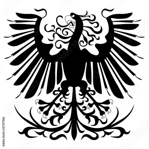 Silhouette of heraldic eagle