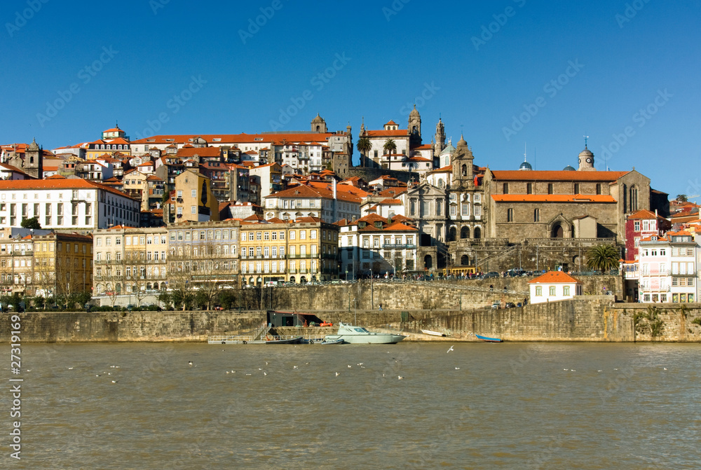 Ribeira, the old town of oPorto city, north of Portugal