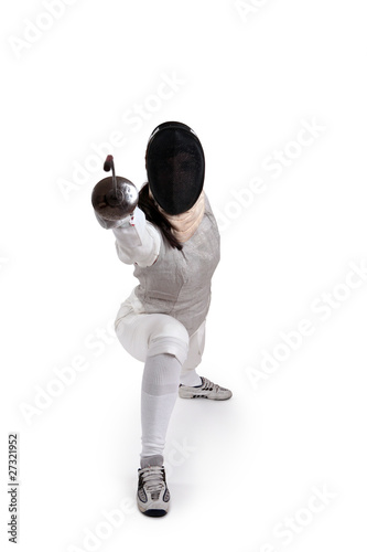 Female fencer