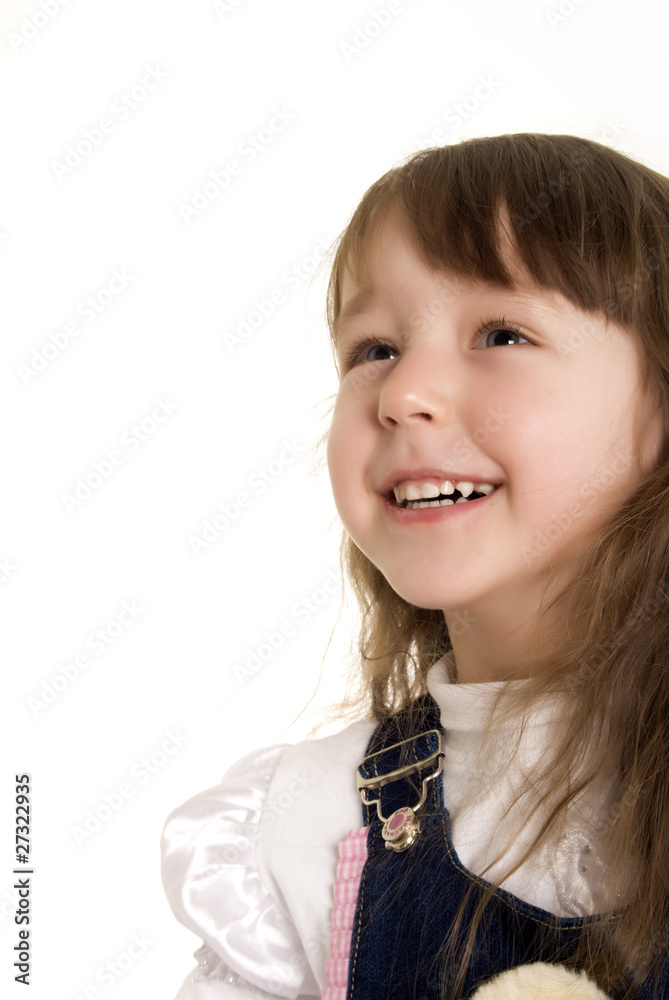 Photo of a little girl smiling Photo of a little girl smiling