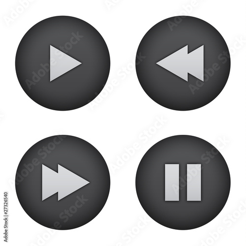 Free Download Media Control Buttons - GFXLoad