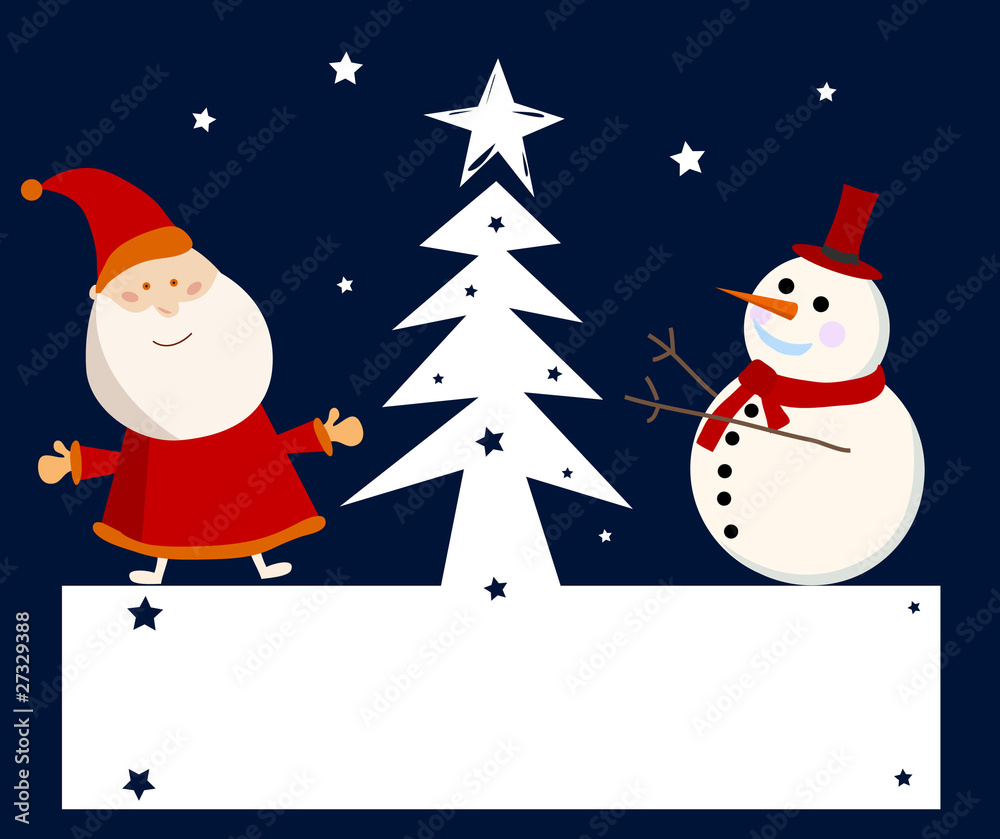 Naklejka premium Vector New year card