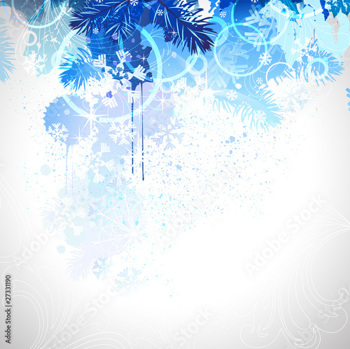 winter composition with place for text