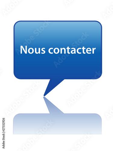 Bouton Bulle NOUS CONTACTER (service clients contactez-nous sos)