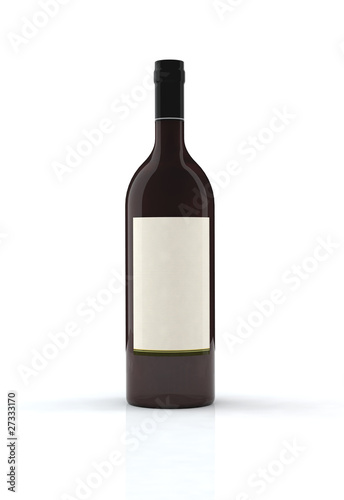 bottiglia vino rosso photo