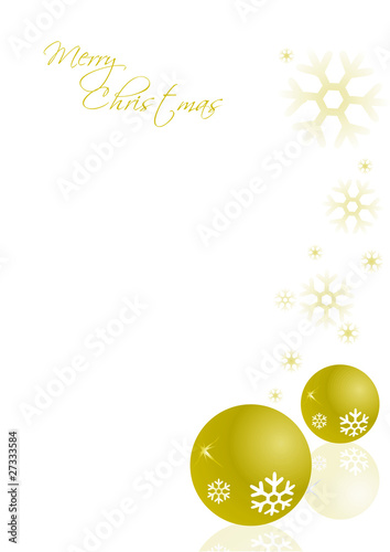 Bigl natale oro palle e neve