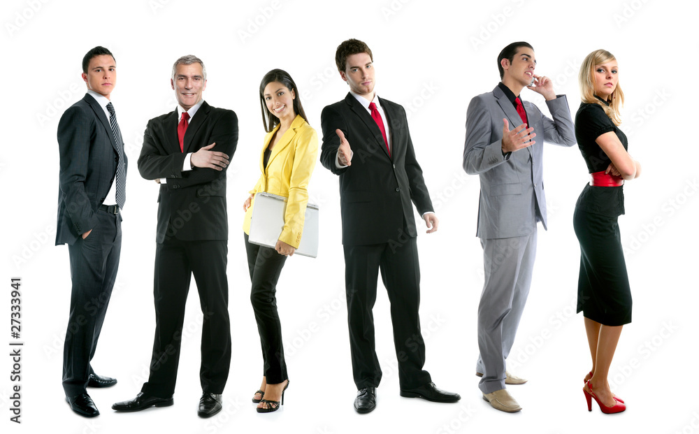 Business team people group crowd full length Business team people group crowd full length