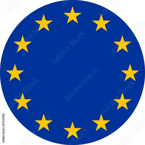 Drapeau de l'Europe rond