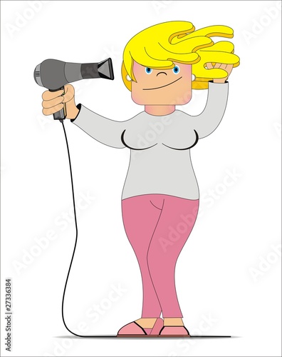 Mujer_secador