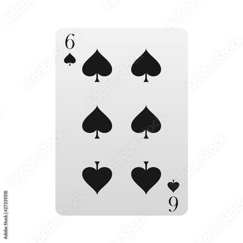 Canvas Print Carte siw piques Card