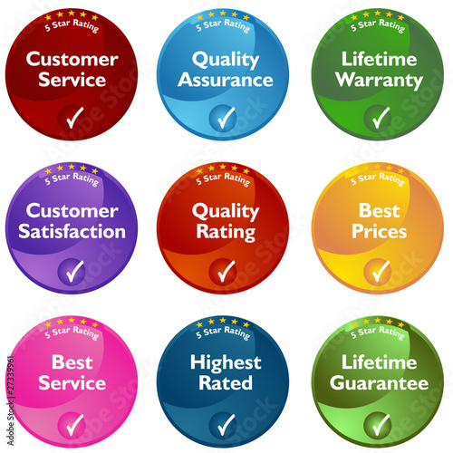 Five Star Rating Buttons
