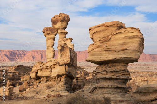 Geological formations in Ischigualasto, Argentina. photo