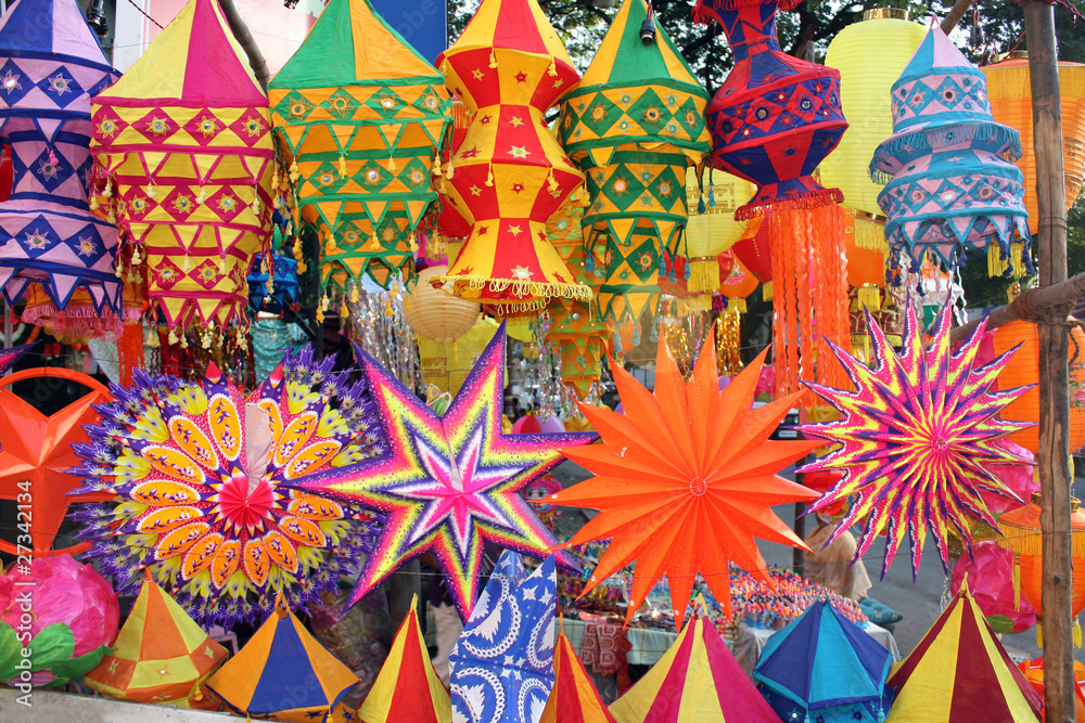 Colorful Diwali Lanterns