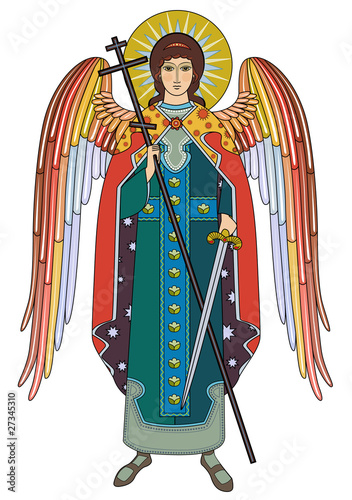 Vector icon of Archangel Michael