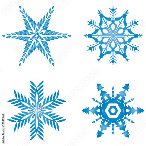 Eisblumen geometrisch