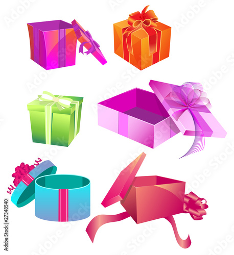 Colorful gift boxes