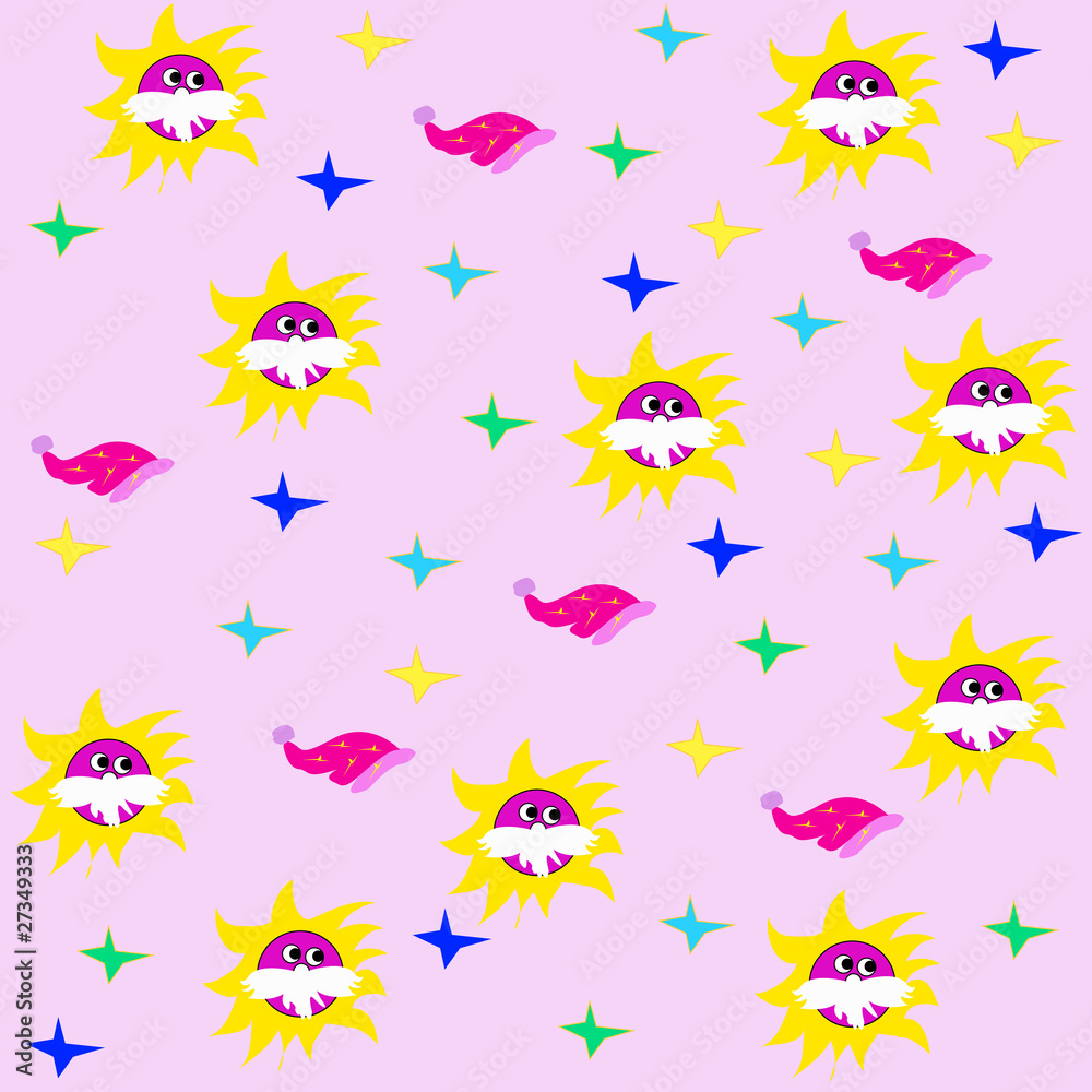 Christmas background with stars and Santa Claus Christmas background with stars and Santa Claus