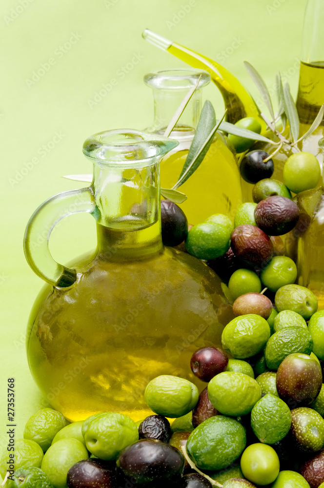olive oil and olives