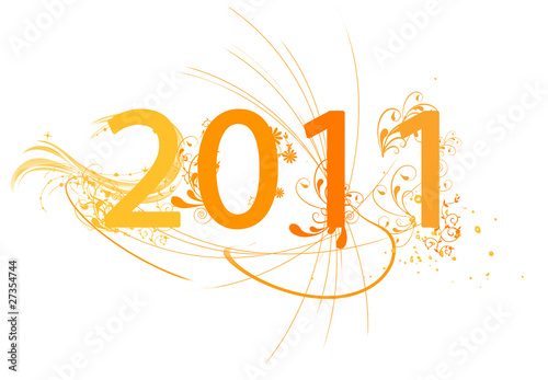 Obraz na płótnie 2011 orange