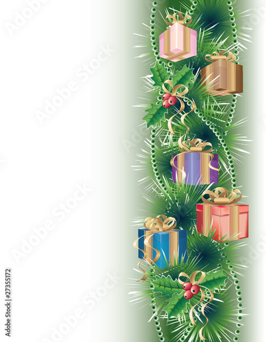 Christmas background with gifts