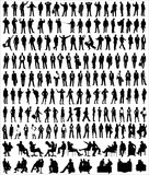 Vector Silhouette Of Business People