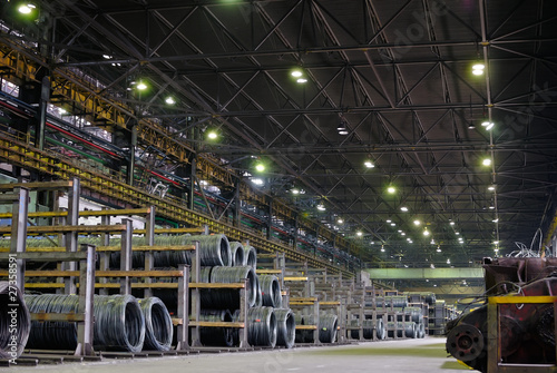 Картината върху платно industrial metallurgical storehouse