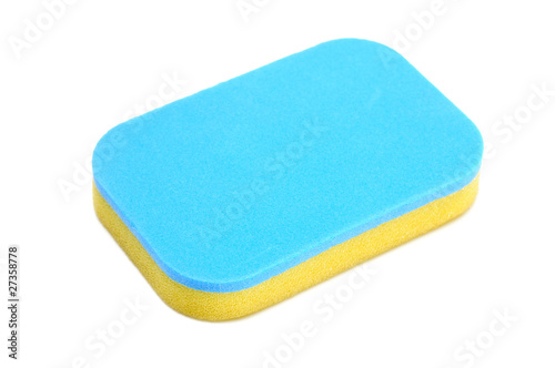 blue yellow sponge