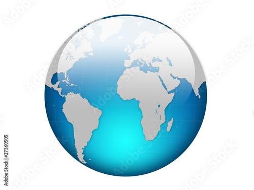 earth icon glossy