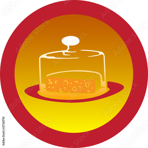 cheese symbol vector