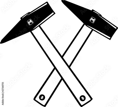 Hammers vector - work symbol