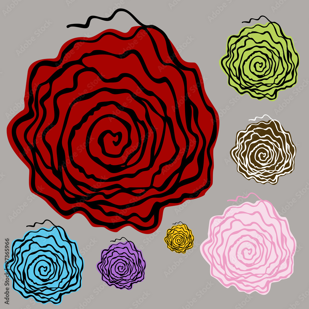 Abstract Floral Element Abstract Floral Element