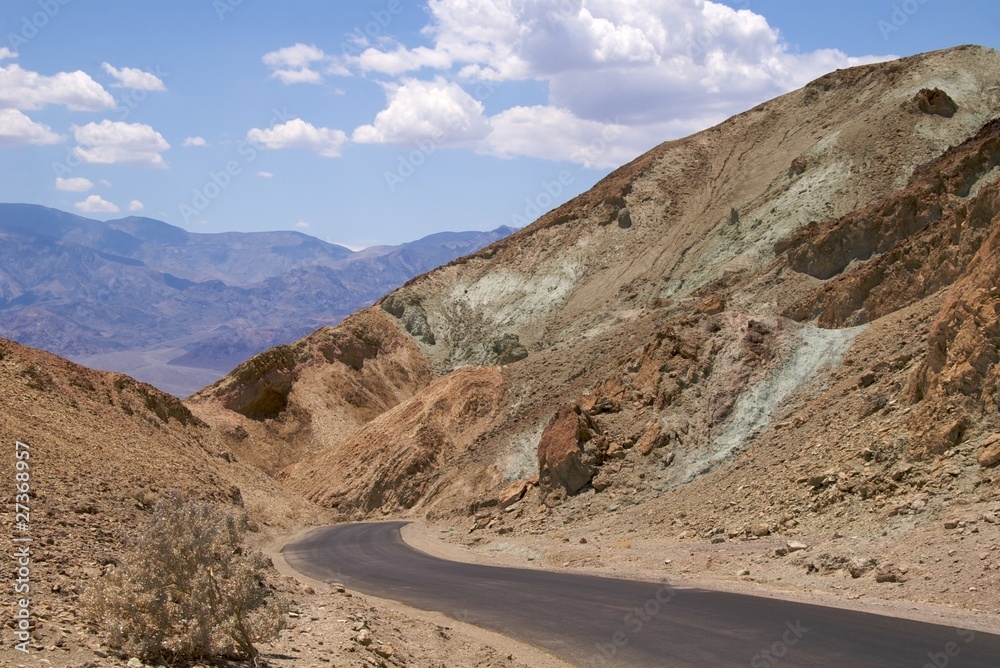 Winding road, Artists Drive, Death Valley National Park