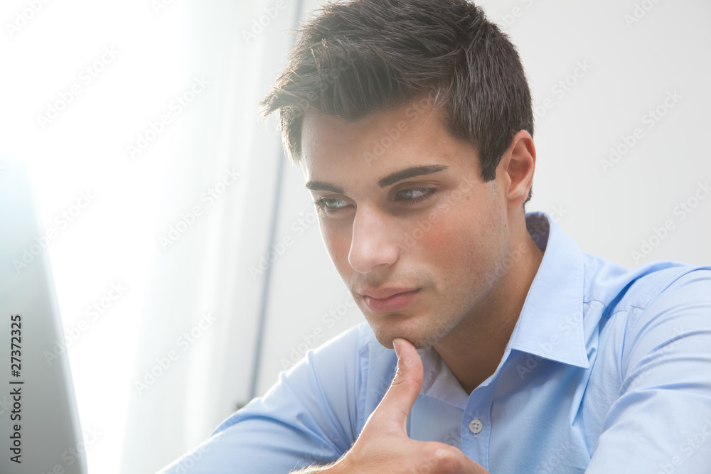 Thoughtful businessman Thoughtful businessman