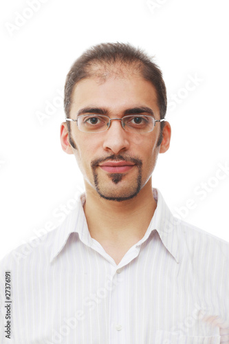 Φωτογραφία Cool male on white background portrait