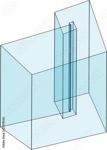 abstraktes Homepage -Element aus Glas