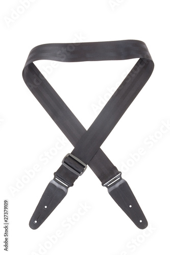 guitar strap isolated on the white background