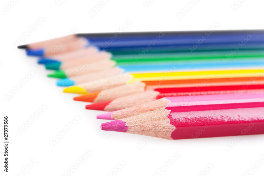 pencils, isolated on the white background. pencils, isolated on the white background.