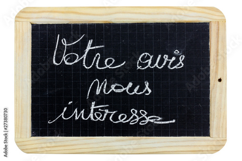 votre avis nous intéresse