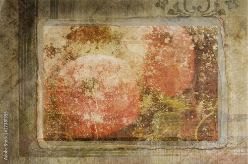 Granatapfel Grunge Hintergrund