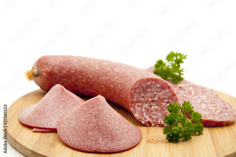 Salami mit Petersilie Salami mit Petersilie