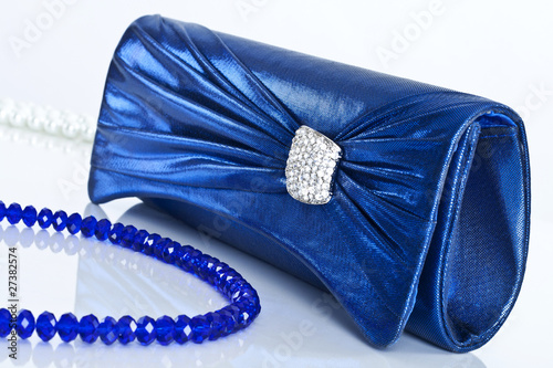 Ladies' handbag and beads