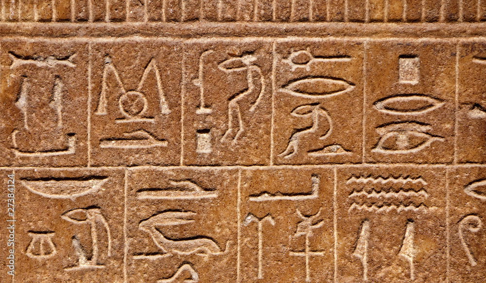 Egyptian hieroglyphs background