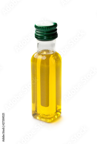 Olive oil isolated on white