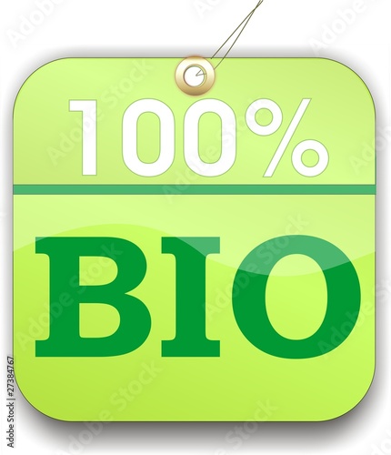 étiquette 100% bio
