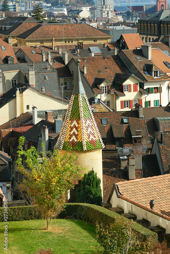 Fotografie les toits de Neuchâtel